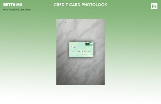 модерен стил, преден шаблон за фотографски изглед на виза дебитна картичка Нигер